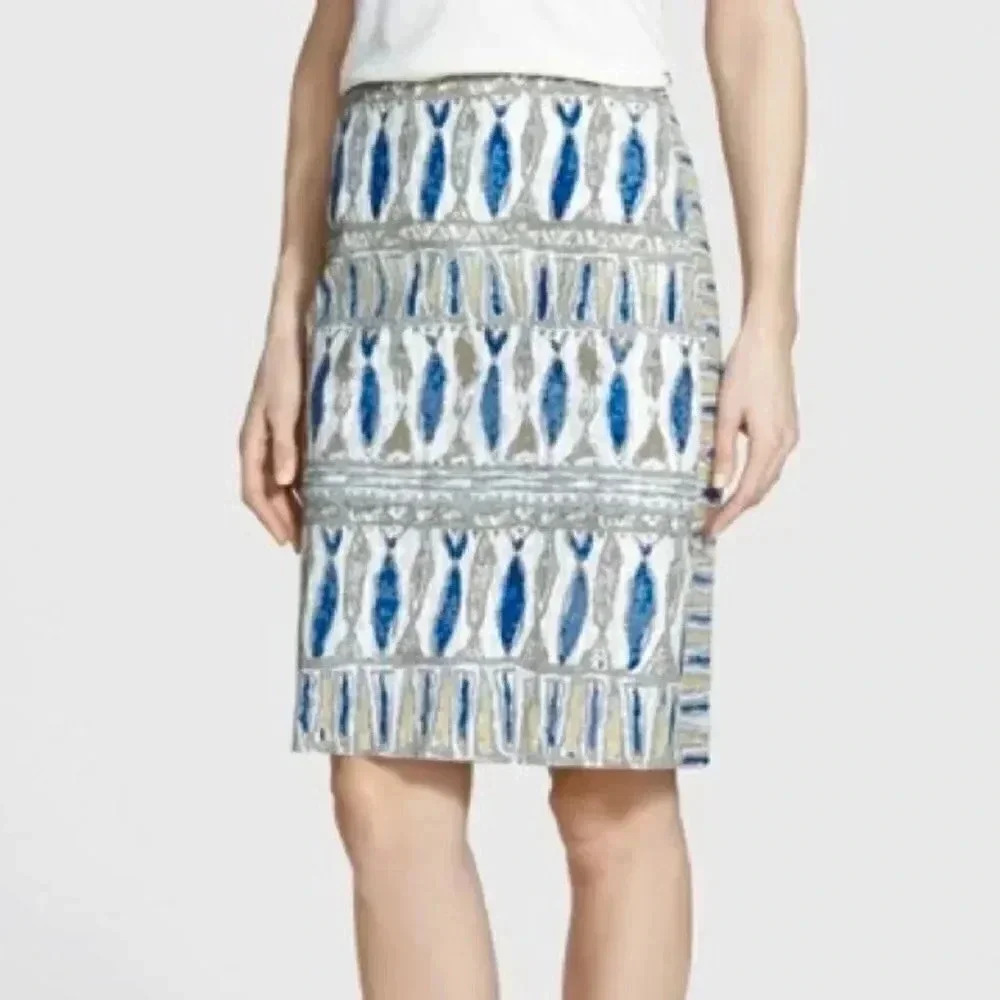 NIC+ZOE |  Pisces Multi Print Pencil Skirt